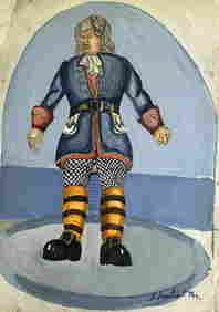 Watercolor painting Full-length portrait of a man Alexander Arkadievich Litvinov (1 of 6)
