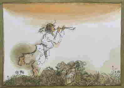 Pen and watercolor Forest Song Alexander Arkadievich Litvinov (1 of 4)