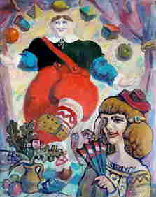 Oil painting Juggler Litvinov Daniil Olegovich (1 of 7)