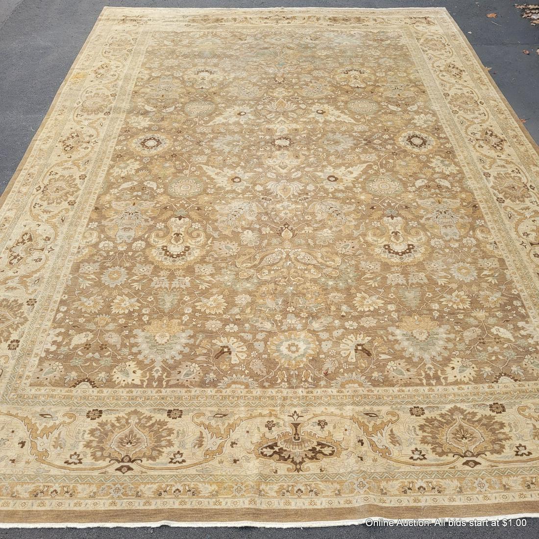Hand Knotted Oushak Rug 18.6x12 ft (1 of 9)