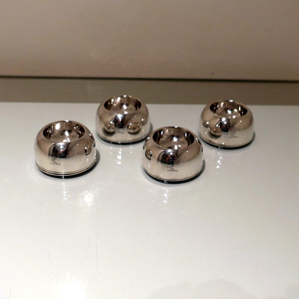 Early 18th Century Antique George I Britannia Silver Set Four Salt Cellars London 1717 James Goodwin (1 of 7)