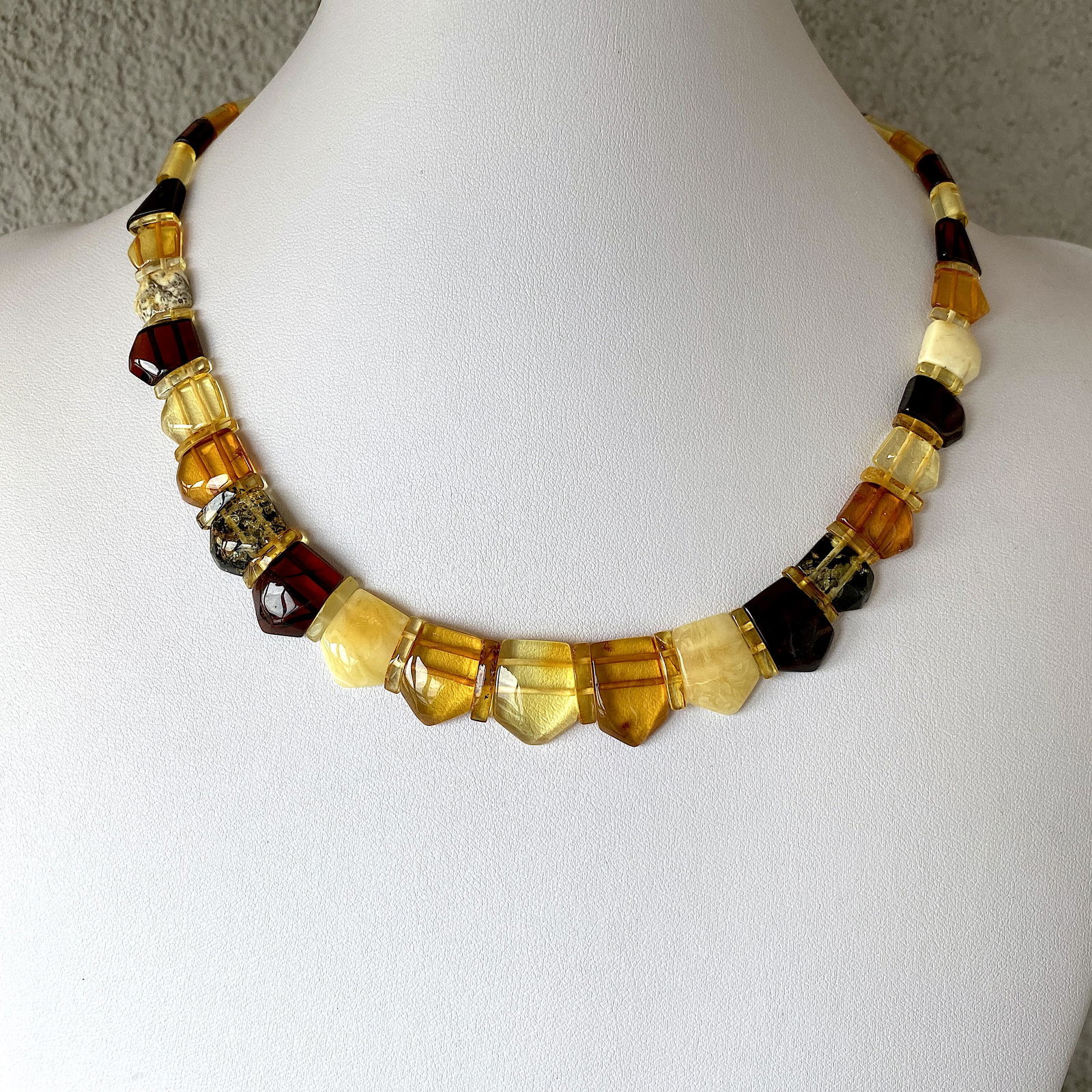 Alluring Unique Antique Amber Cleopatra necklace (1 of 8)