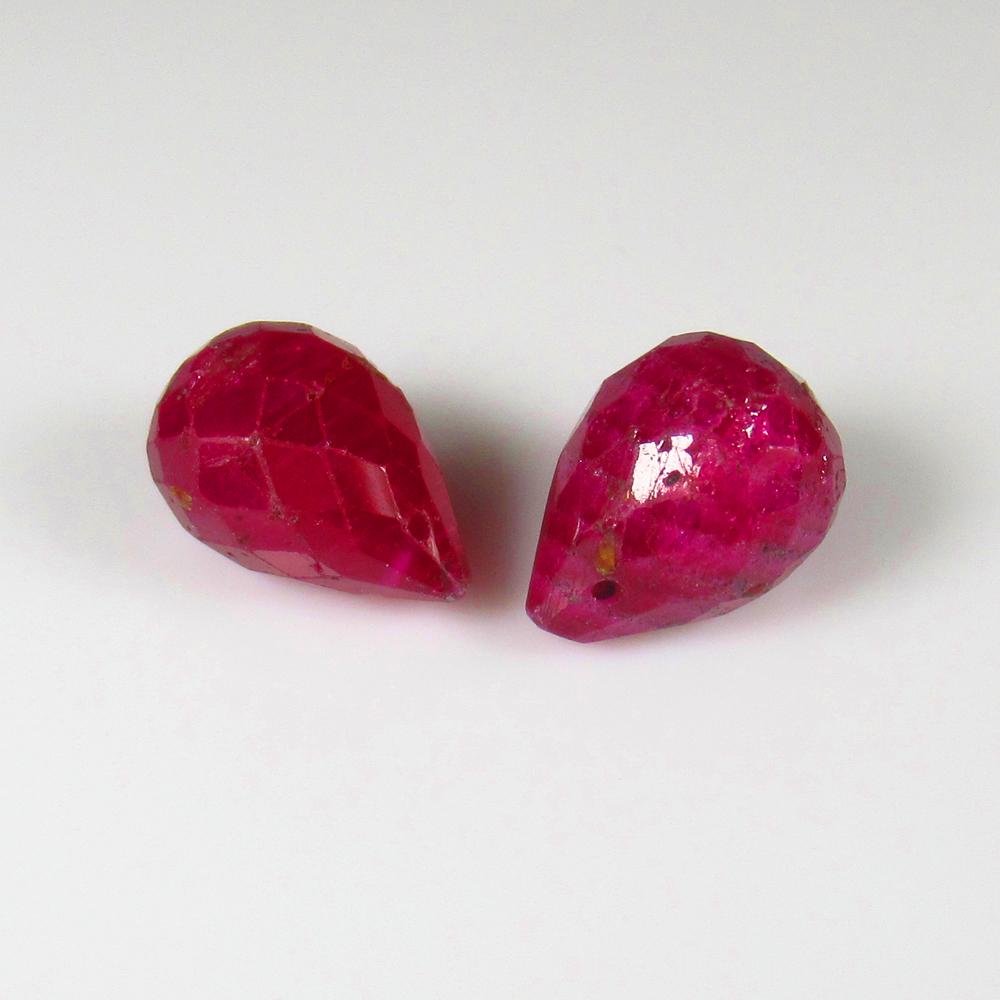 Natural Red Ruby Beads - 9.37 Ct (1 of 2)