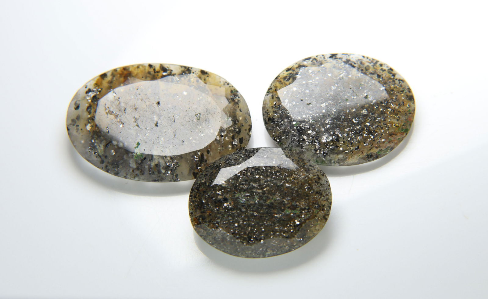 59.79 Cts Natural Black Sunstone Set (1 of 5)