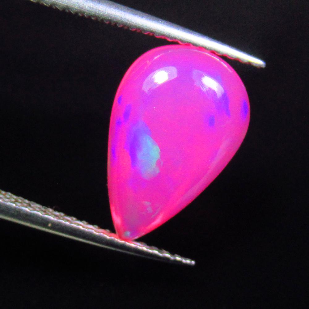 2.40 Ct Natural Ethiopian Pink Fire Opal Pear Cab (1 of 2)