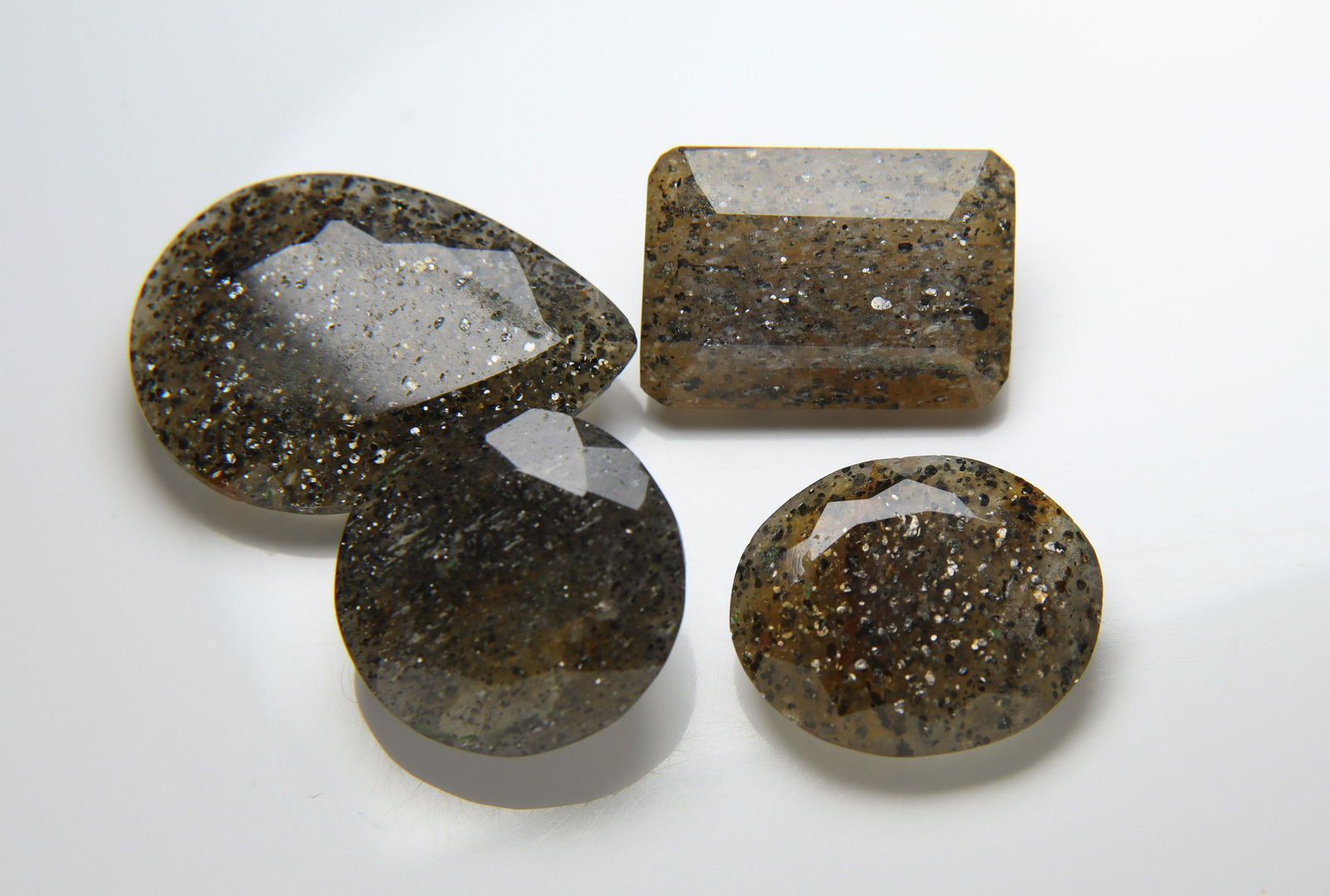 53.17 Cts Natural Black Sunstone Set (1 of 6)