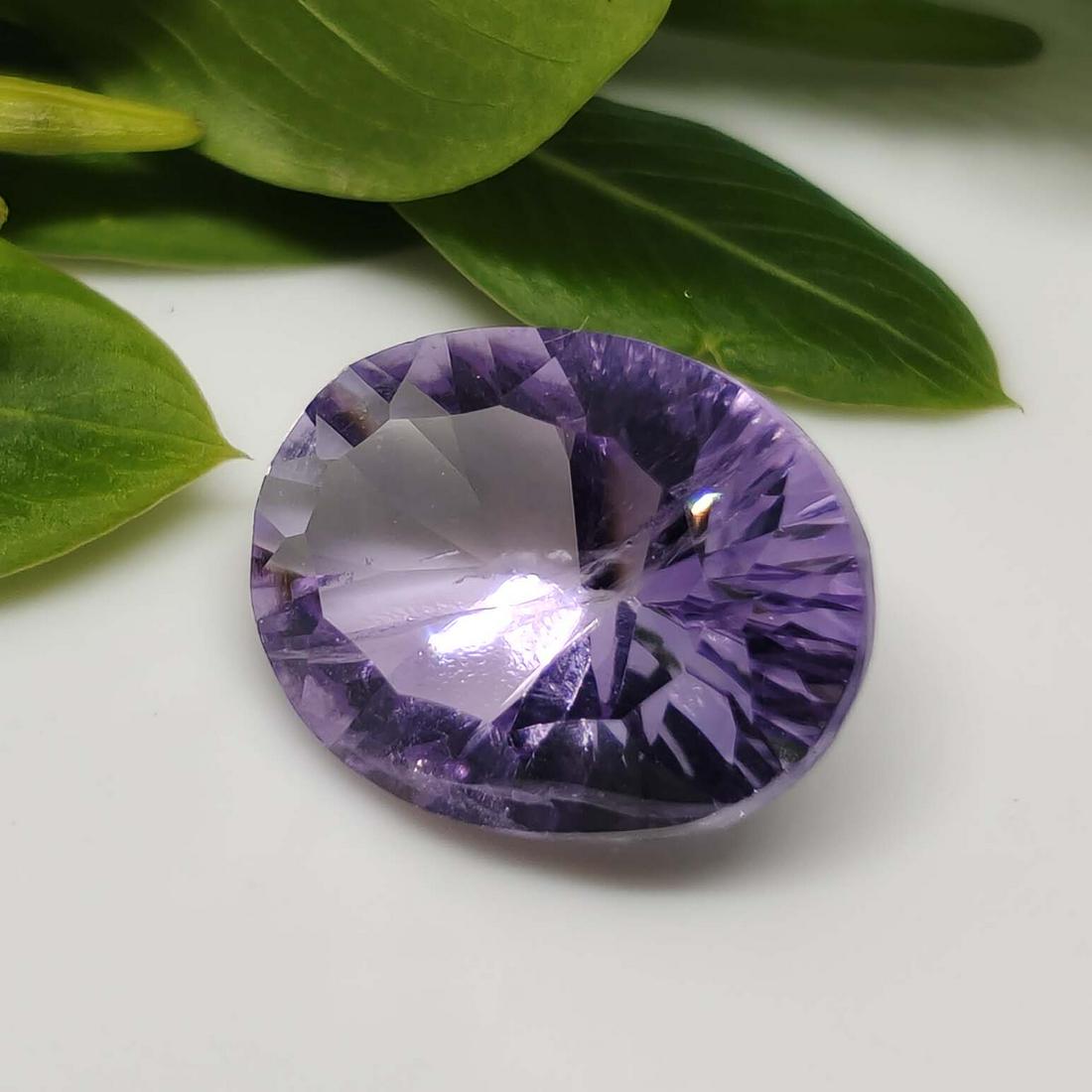 7.25 ct Natural Brazilian Purple Amethyst Concave Cut (1 of 2)