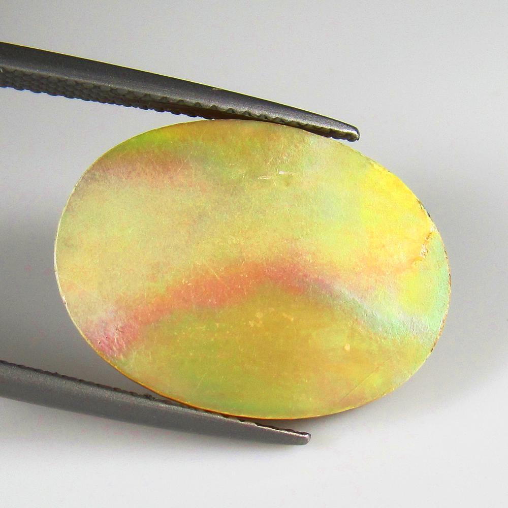 Natural Jasper Quartz - 9.53 Ct: No Reserve! Title: Natural Jasper Quartz - 9.53 Ct Origin: Brazil Weight: 9.53 Size/Dimensions: 10.3 x 5.5 x 3.3 mm Additional Information: Pieces : 1 No's / Shape : Oval Cabochon / Color : White / Cl