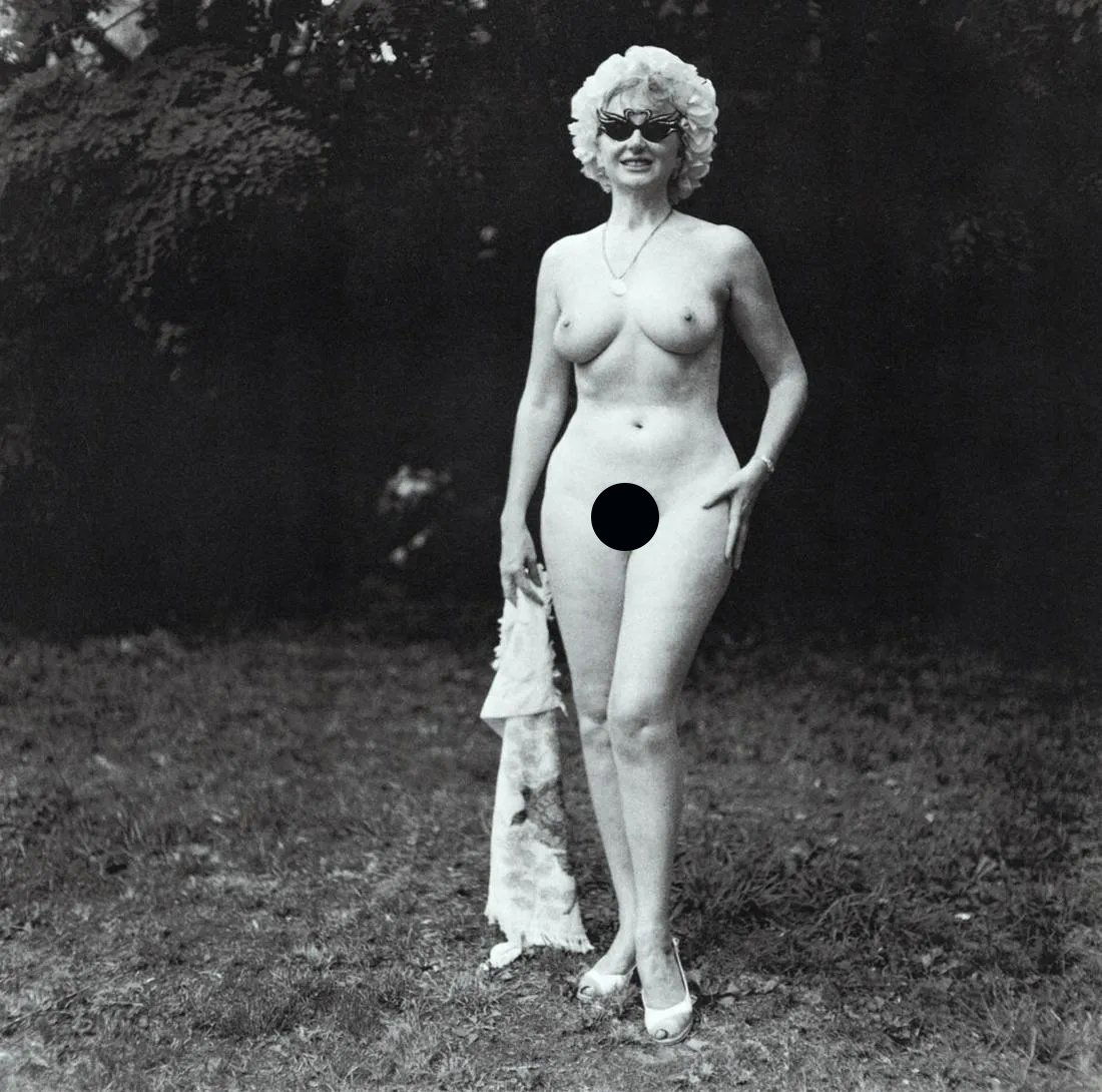 DIANE ARBUS - Nudist with Swan Sunglasses, 1965 (1 of 2)