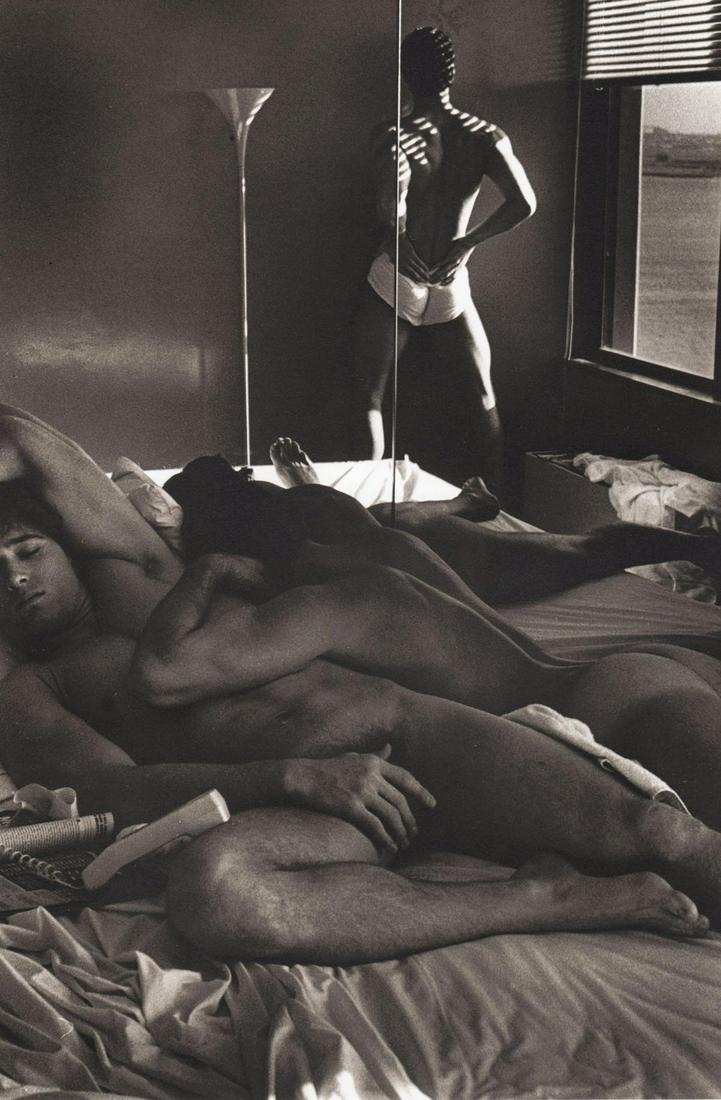 KEN HAAK - Male Nudes,1983: Artist: KEN HAAK Print Title: Male Nudes,1983 Medium: Tri-tone Photo-lithographs (Limited edition of 5000) Printed in the 1980’s, in the US Image size (inches) approx. 8 x 5” Ken Haak(1923 - 1991)