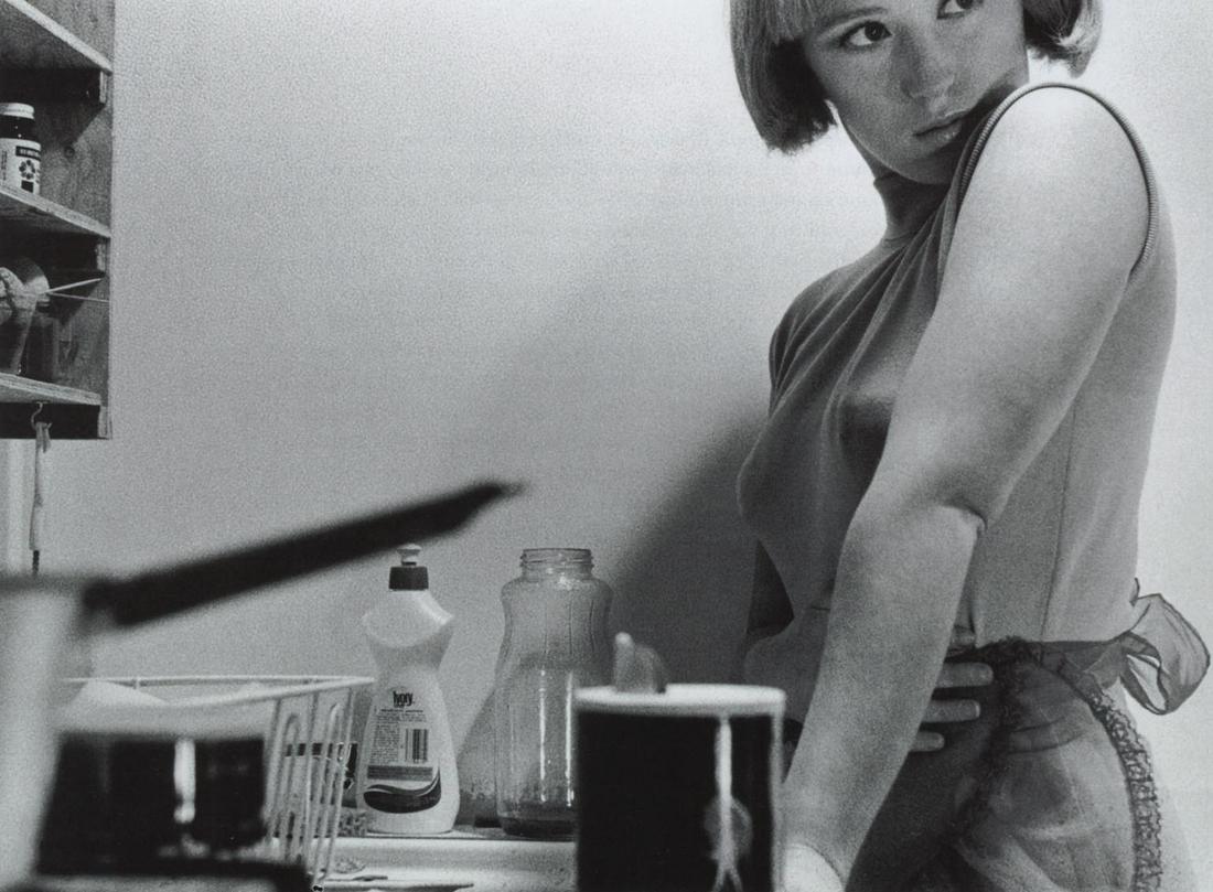 CINDY SHERMAN - Untitled, 3, 1977: Artist: ARNOLD NEWMAN Print Title: Untitled, 3, 1977 Medium: Photo-lithograph Printed in 2000s in Italy Image size (inches) approx. 8 x 10” Additional Information: COAs included on all pieces. Reser