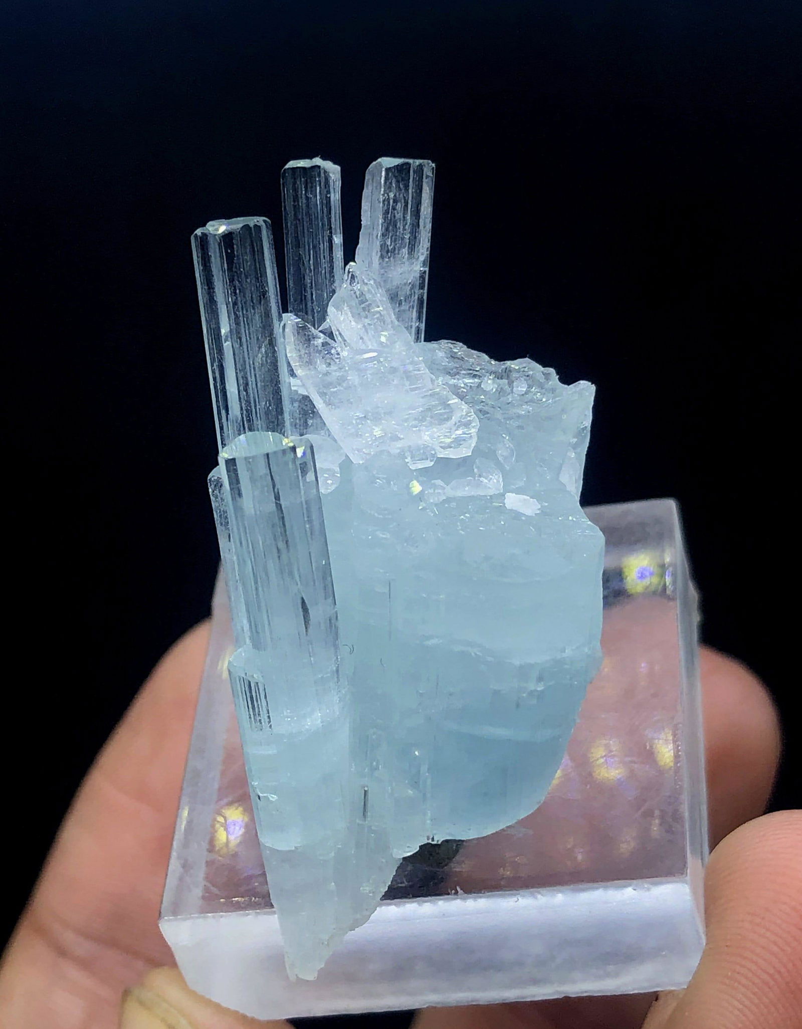 Terminated Blue Aquamarine Crystal, Minerals Specimen, Aquamarine Stone, Raw Aquamarine, Aquamarine (1 of 9)