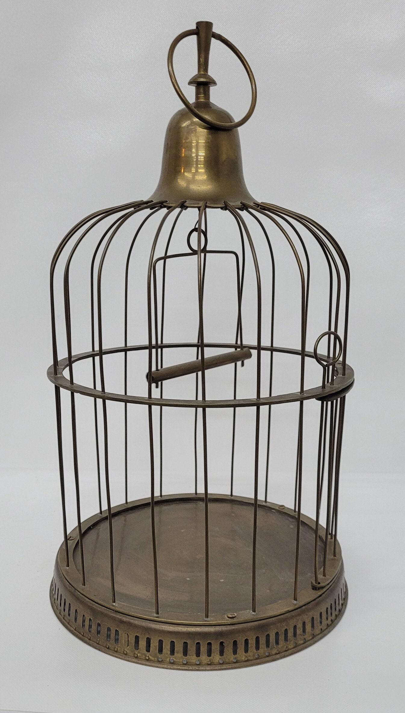 Vintage Brass Birdcage Table Top Style Hanging Ring (1 of 5)