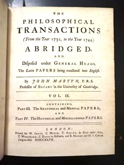 1747 Fine Leather Philosophical Transactions Anatomy (1 of 10)