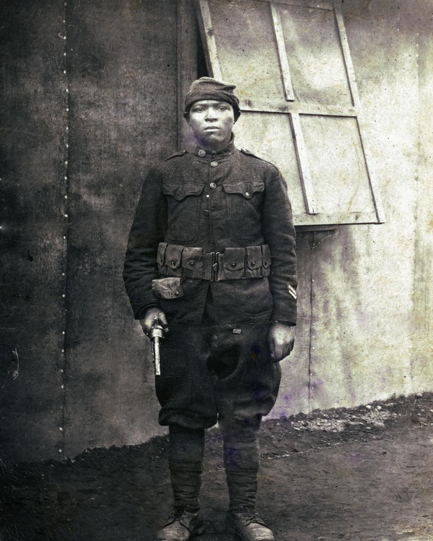 REVOLVER: TITLE: "REVOLVER" ARTIST/SOURCE: UNKNOWN MEDIUM: CONTEMPORARY DYE BASED PHOTOLITHOGRAPH DATE/PERIOD: WWI DIMENSIONS [INCHES]: 8X10 or 10X8 ACCORDINGLY ORIGIN: UNKNOWN DESCRIPTION: This lot is a Dye Ba