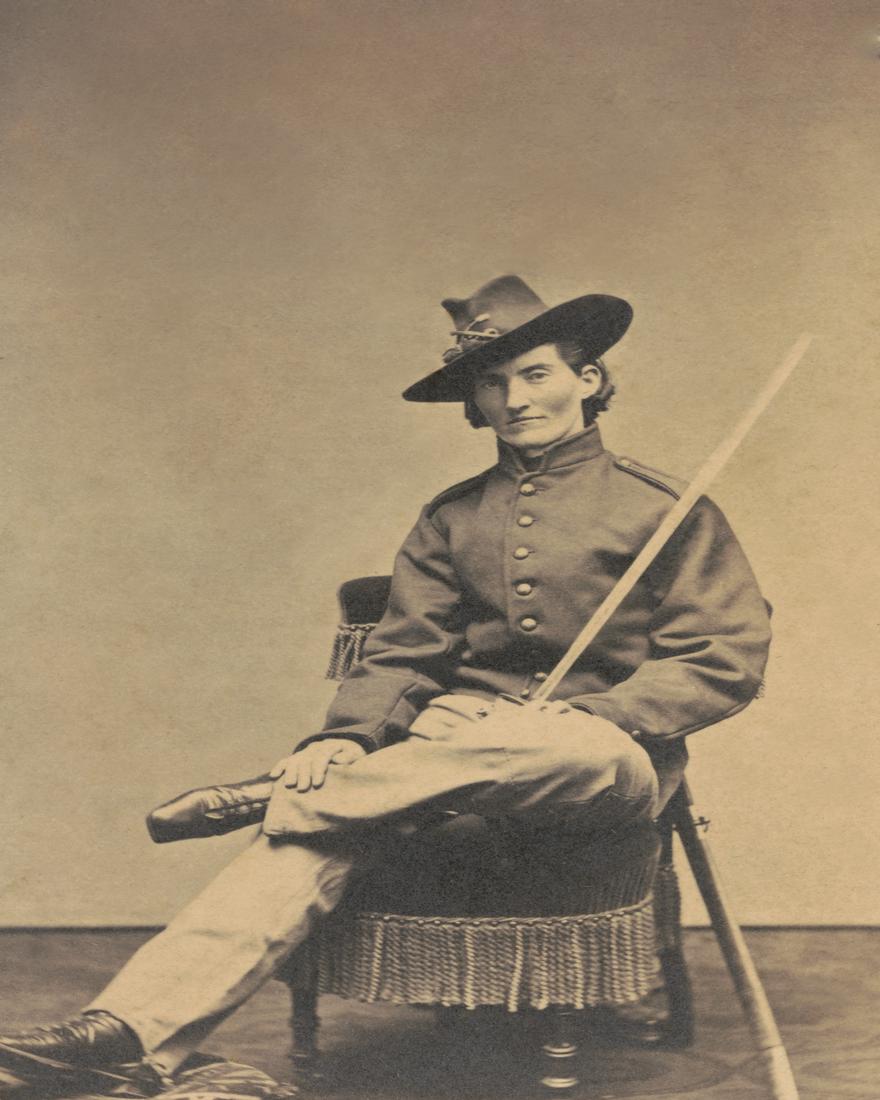 1865, FRANCES CLALIN CLAYTON, CIVIL WAR CO. 1, HEAVY ARTILLERY: TITLE: 1865, FRANCES CLALIN CLAYTON, CIVIL WAR CO. 1, HEAVY ARTILLERY ARTIST/SOURCE: Samuel Masury MEDIUM: PUBLISHED CONTEMPORARY PHOTO-LITHOGRAPH, WITH EXTENSIVE RESTORATION; AFTER MASURYS ORIGINAL A