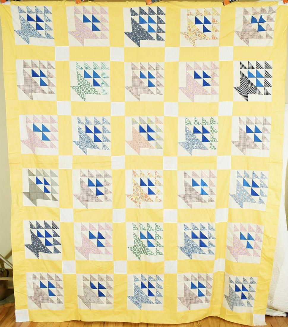 Large 30's Baskets Quilt Top (1 of 8)