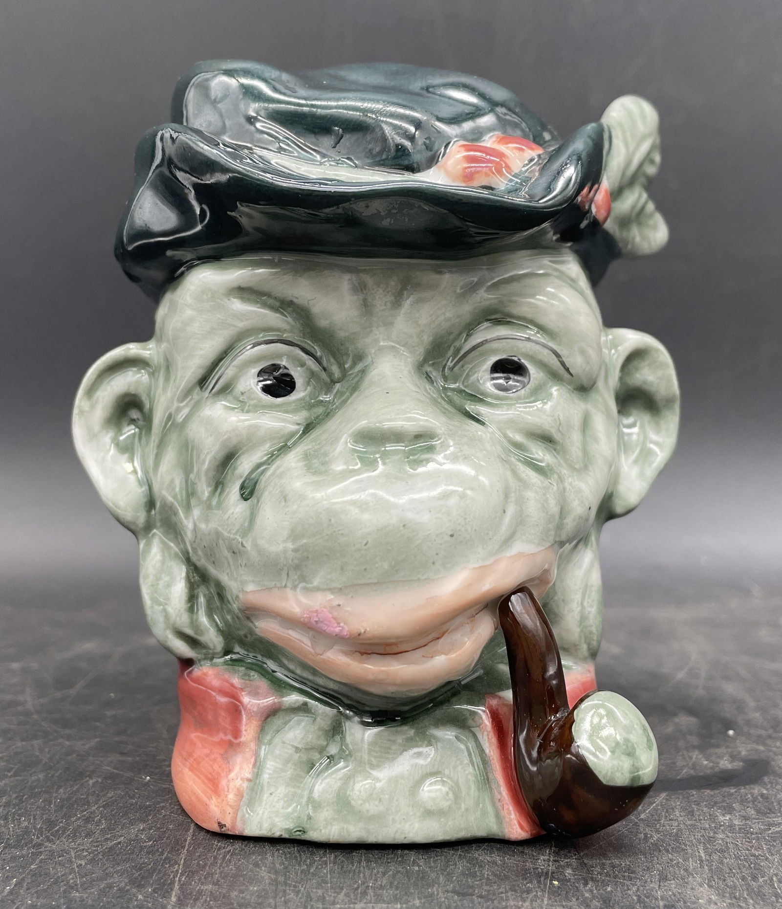 Vintage Pipe Smoking Monkey Coin Bank (1 of 9)