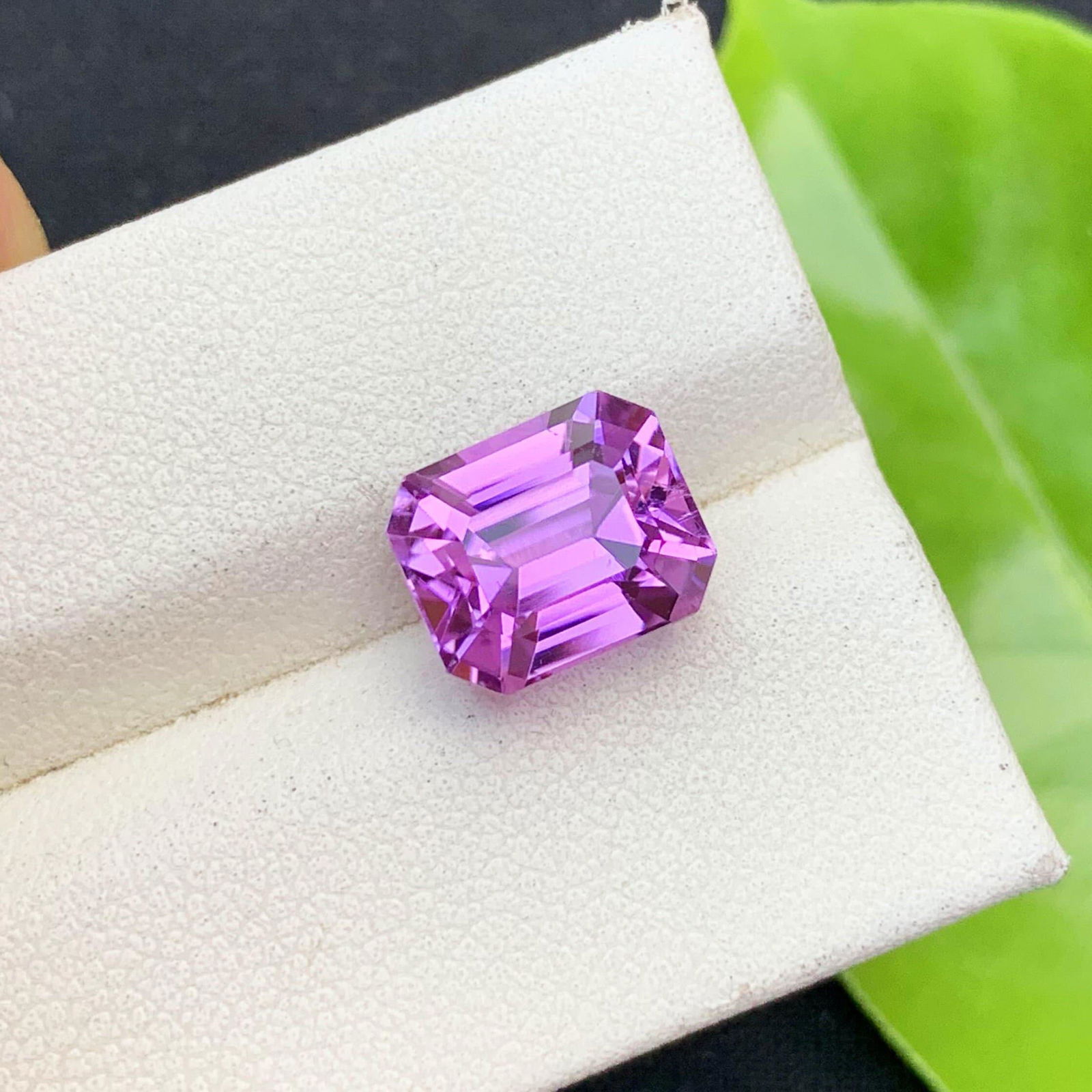 Blush Pink Kunzite Loose Gemstone, Emerald Cut Kunzite Gemstone, Natural Kunzite Ring Making, (1 of 8)