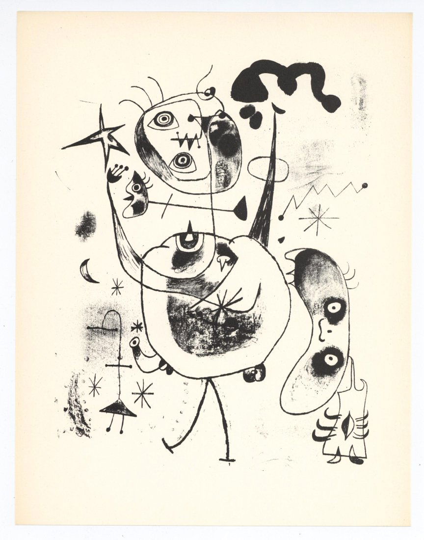 Joan Miro surrealist composition, 1947 (1 of 1)
