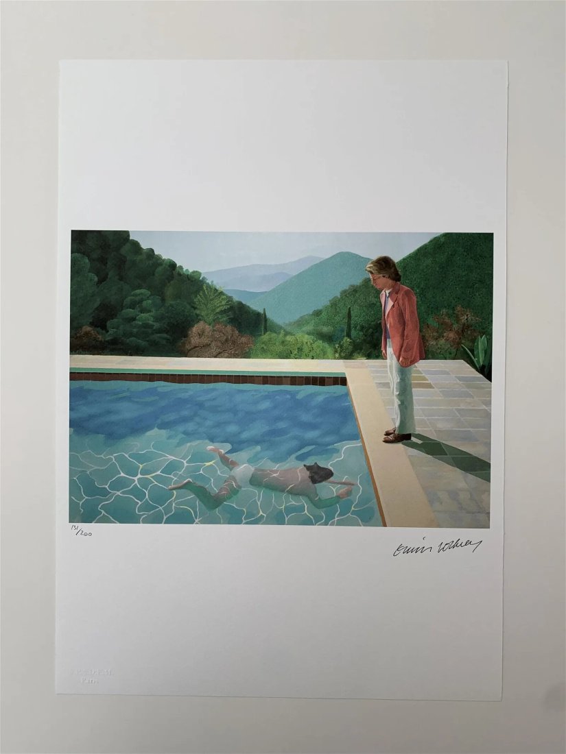David Hockney (After): Pool With Two Figures (1 of 1)