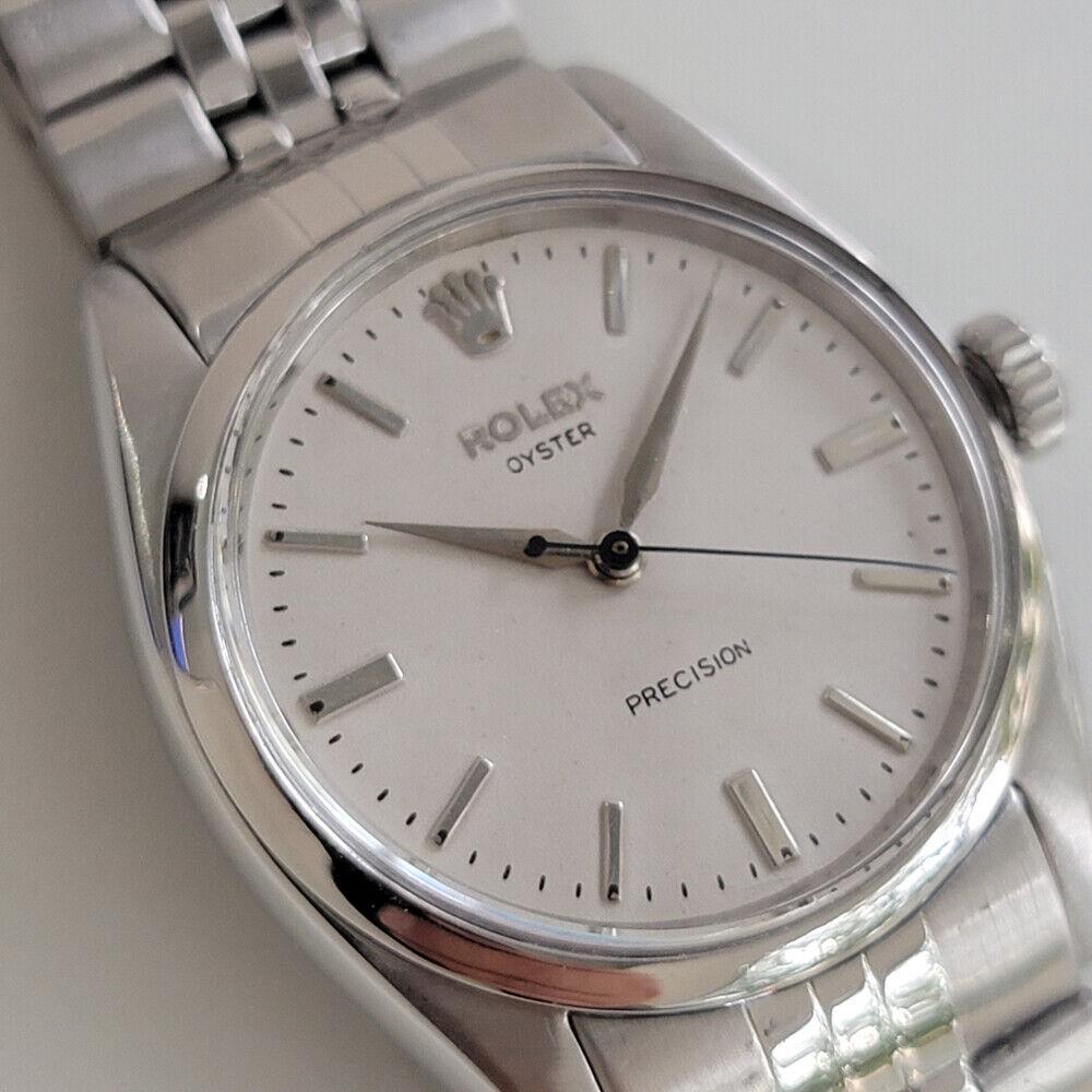 Mens Rolex Oyster Precision Ref 6422 34mm 1950s Hand Wind Swiss Vintage RA12 (1 of 11)