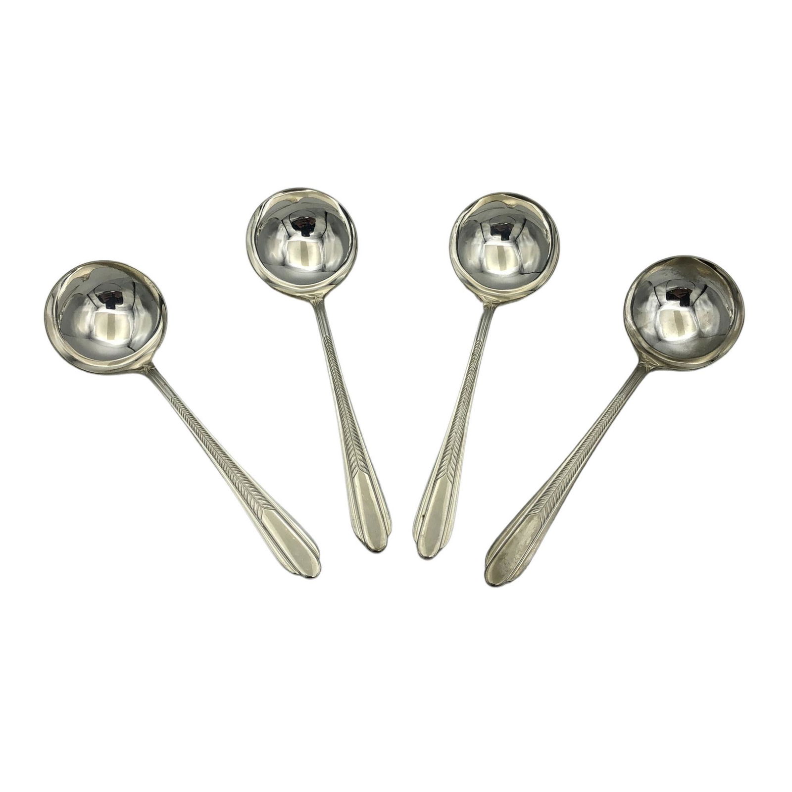 Silverplated Flatware Service of 4 Spoons, EPNS NSC VINTAGE Silver Plated 4 Spoons Four (1 of 5)