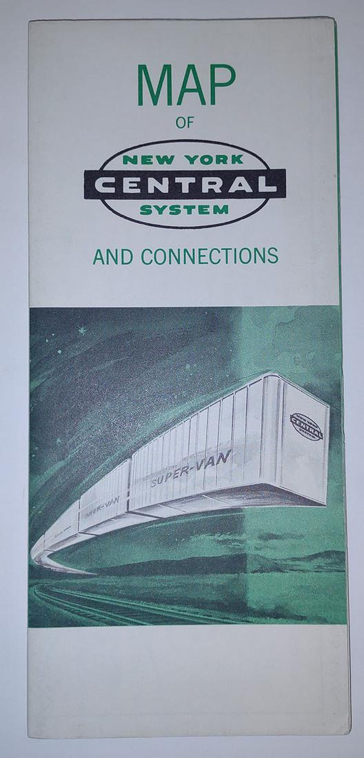Map of New York Central System and Connections: Publication Date: 1965 Title: Map of New York Central System and Connections Cartographer: ANONYMOUS Publisher: NEW YORK CENTRAL Height: 21.75 Width: 34 Complete route map. Intended for freight use bu