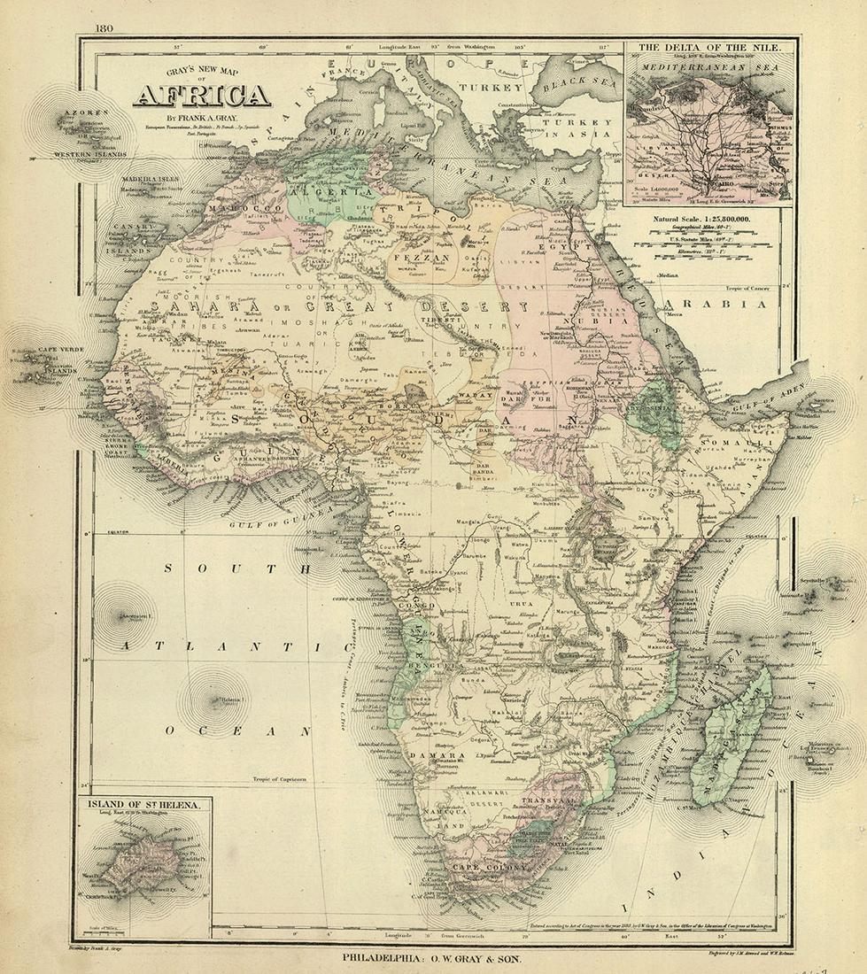 Gray's New Map of Africa (1 of 1)