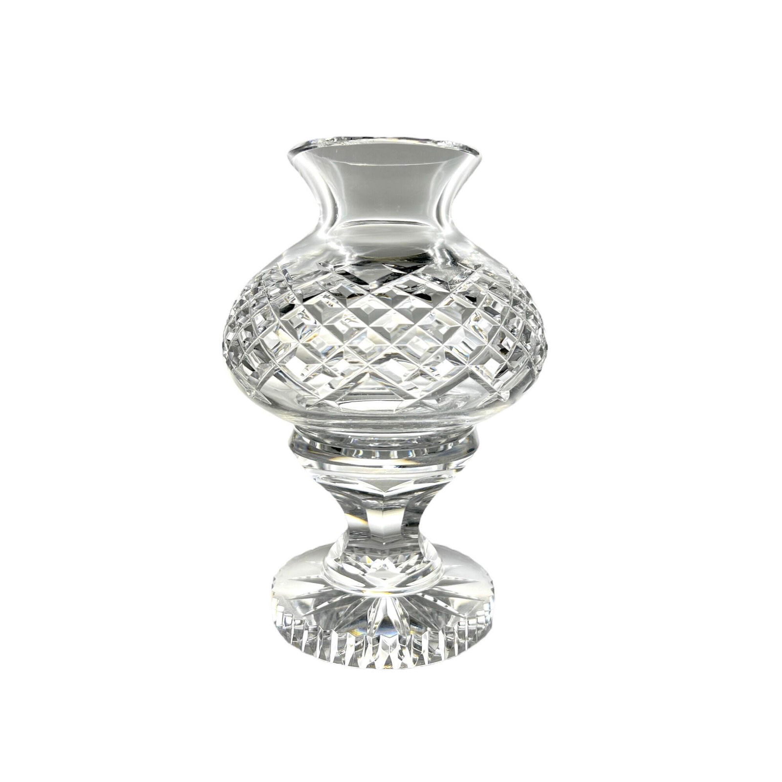 Waterford Lismore 2 Piece VOTIVE CANDLE HOLDER aka a Hurricane Lantern of Etched or Cut Crystal (1 of 6)