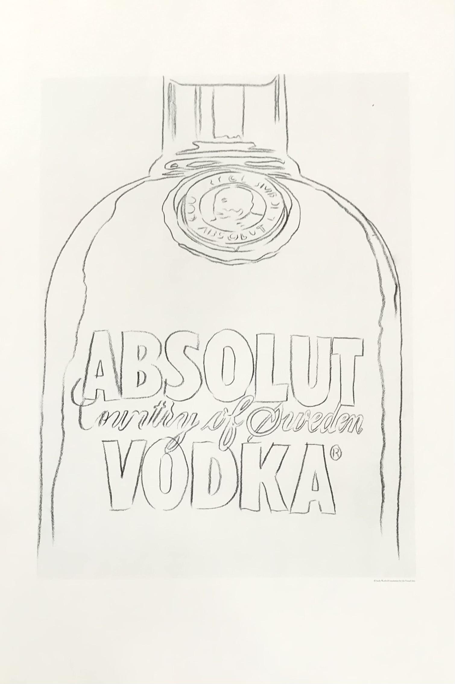 1999 Andy Warhol print Pop Art Absolute Vodka 8 (1 of 1)
