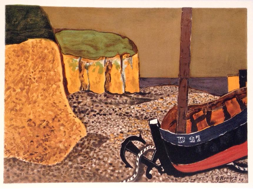 Braque Lithograph La Barque D27, Varengeville 1968 (1 of 1)