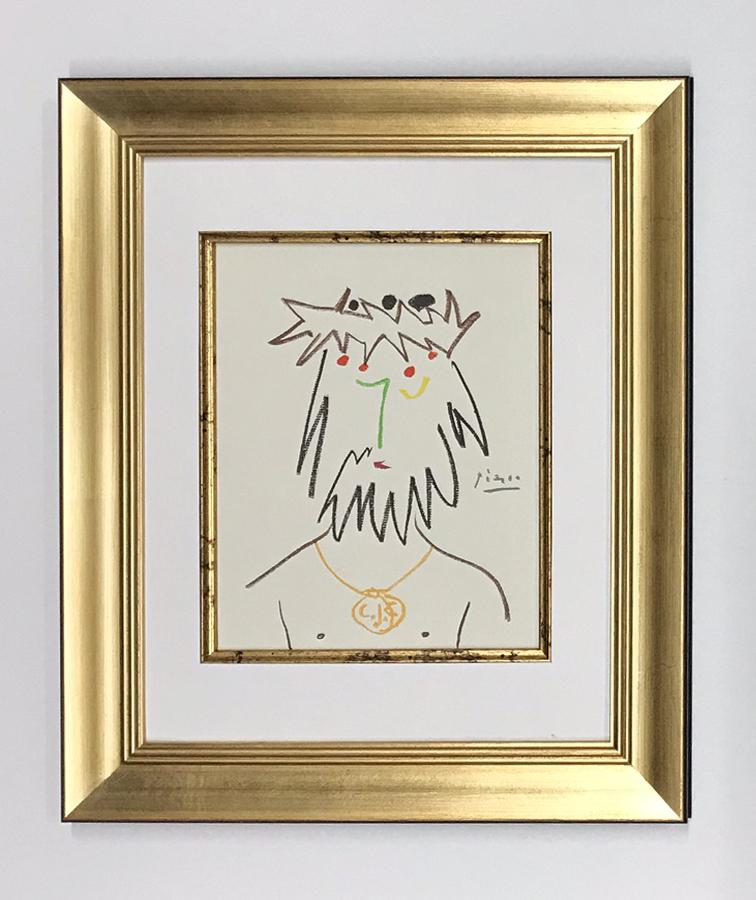 Pablo Picasso framed lithograph Title C.J.C (1 of 1)