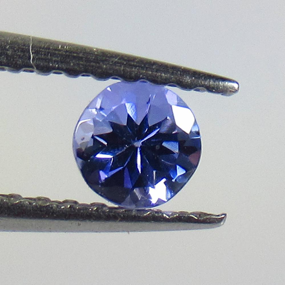 0.30 Ctw Natural Tanzanite Round Cut: No Reserve! Title: 0.30 Ctw Natural Tanzanite Round Cut Stone Clarity: VVS Gemstones: Tanzanite Carat Weights: 0.3 Size/Dimensions: 3.90 x 3.80 x 3.00 mm Additional Information: Top Quality Luster / E