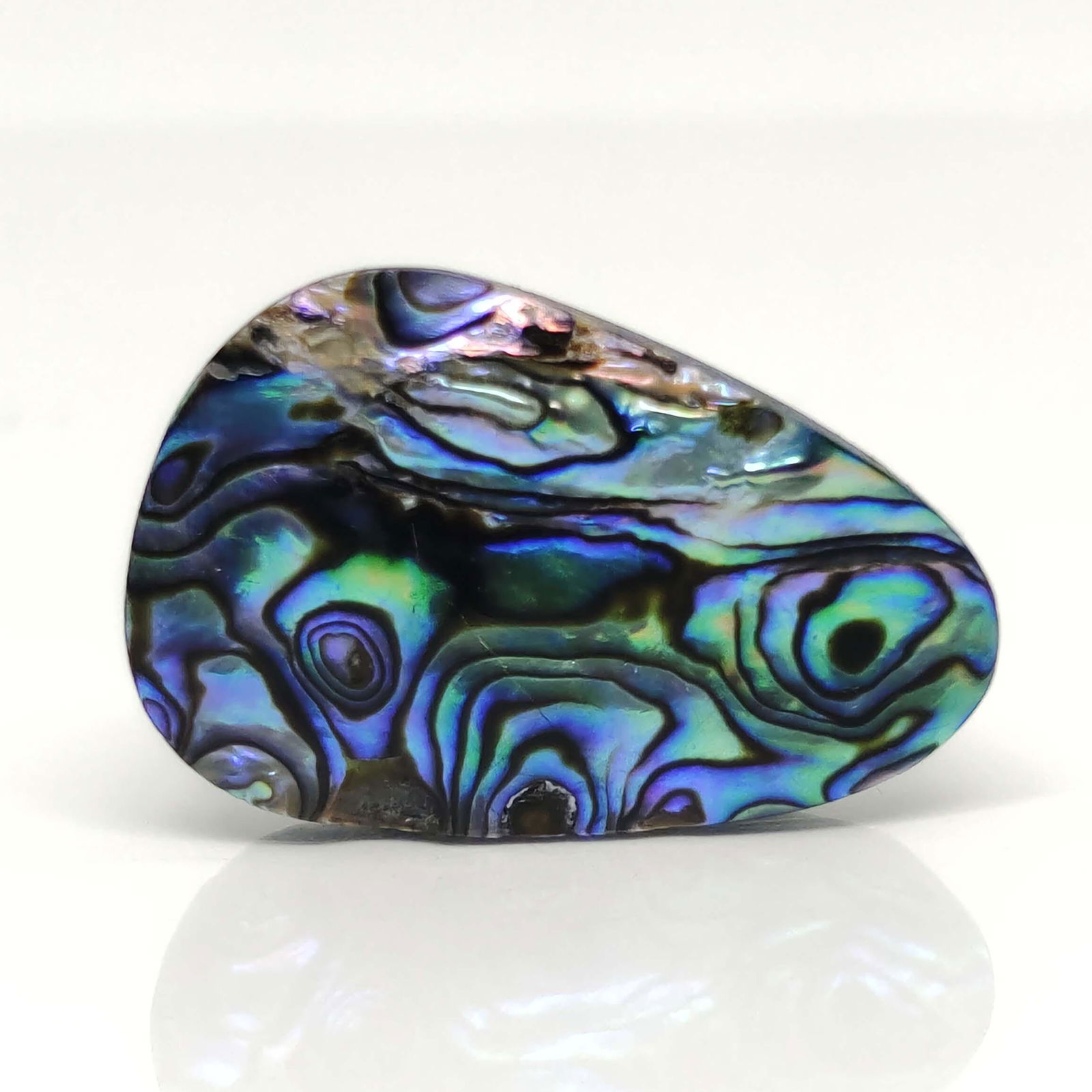 32 ct Natural Australian Abalone Shell: No Reserve! Title: 32 ct Natural Australian Abalone Shell Additional Information: Gemstones: Natural Abalone Shell Carat Weights: 32 ct Size/Dimensions: 31 X 21 X 6.50 mm Shipping: Domestic: Flat-rate
