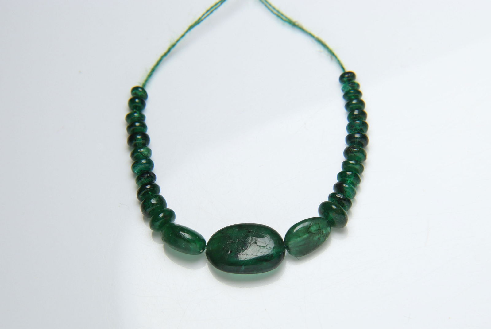 Genuine Deep Green 6.10 Cts Natural Emerald Set (1 of 3)