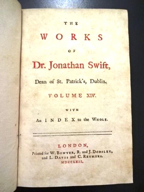 1762 Leather Works of Jonathan Swift (1 of 4)