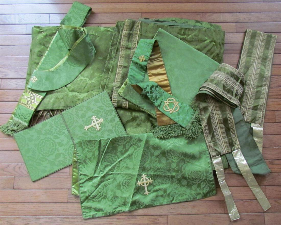 GROUP OF 10 GREEK ORTHODOX CHURCH VESTMENTS ALTAR COVERS THEODORE CUTHBERTSON (1 of 7)