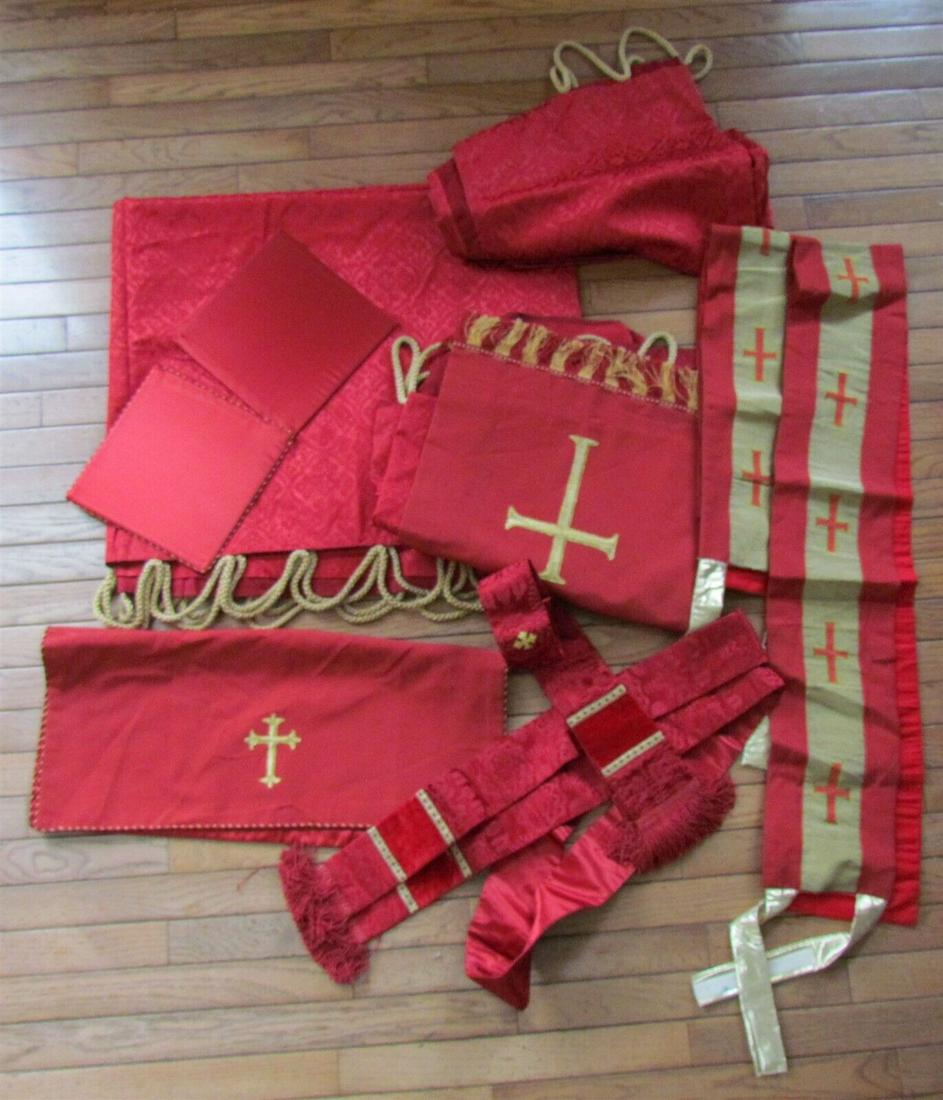 LOT OF 10 GREEK ORTHODOX CHURCH VESTMENTS ALTAR COVERS THEODORE CUTHBERTSON (1 of 8)