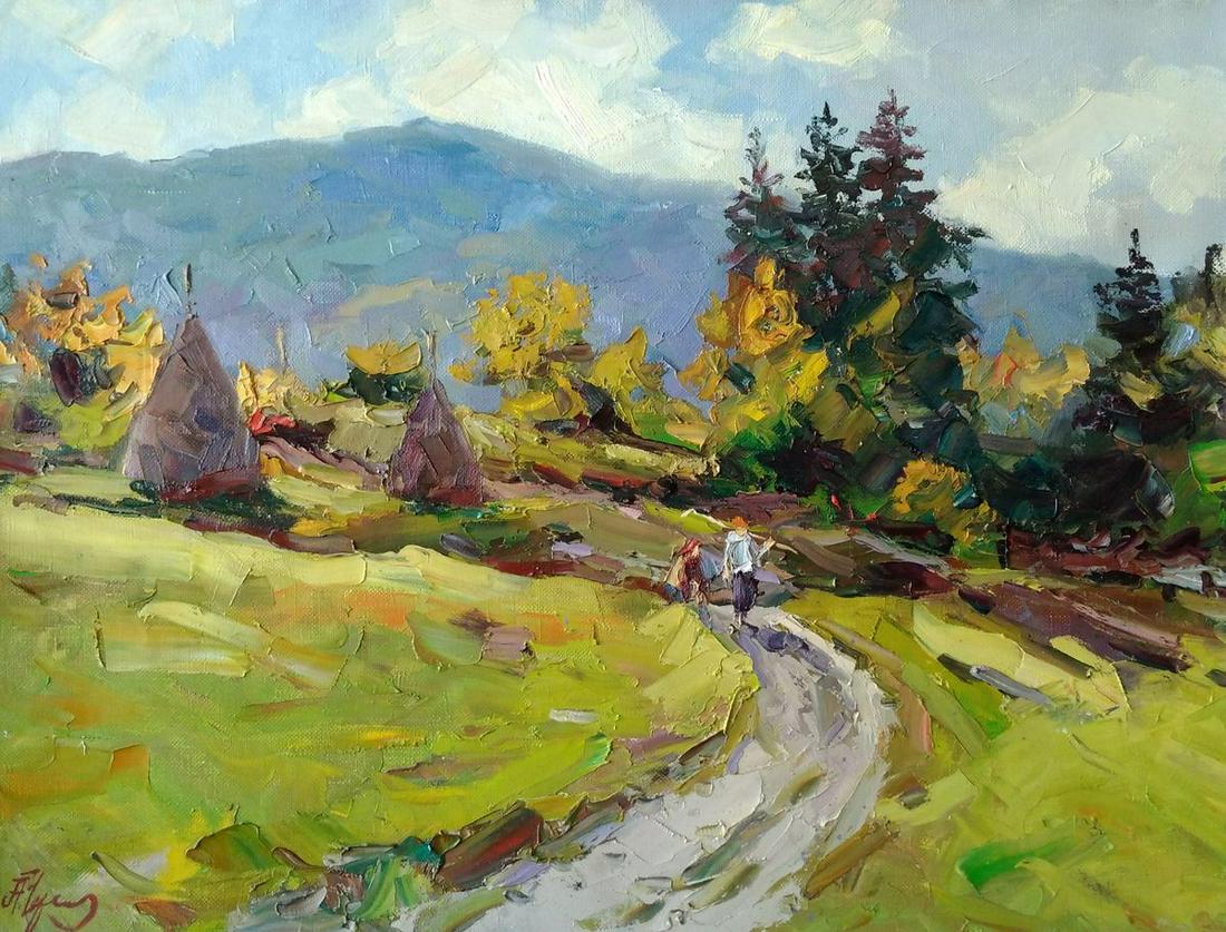 Oil painting Road in the mountain Alexander Nikolaevich Cherednichenko (1 of 6)