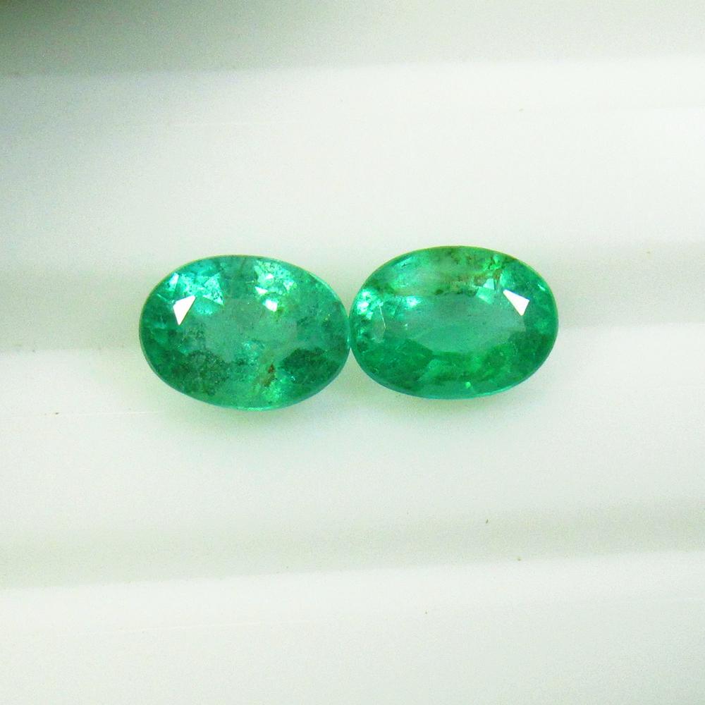 Natural Emerald Pair - 2.06 Ct (1 of 3)