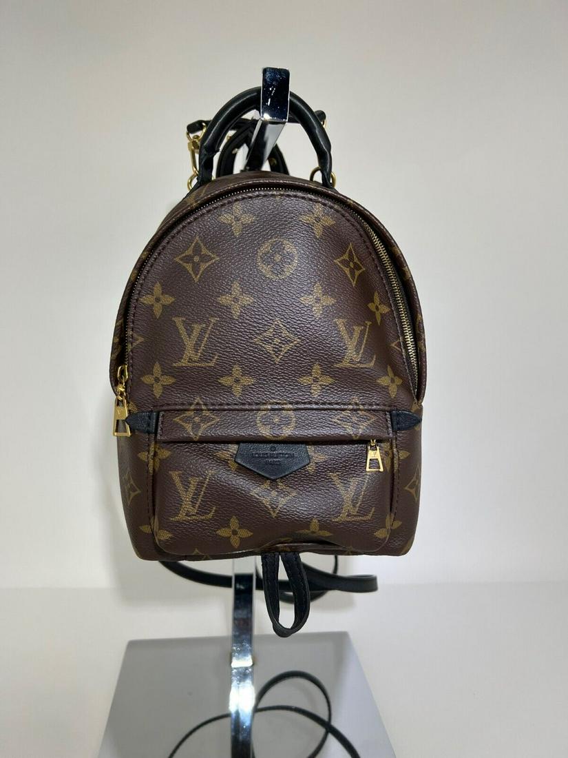 Louis Vuitton Backpack Palm Springs Mini Monogram Canvas School Travel Bag A991 (1 of 12)