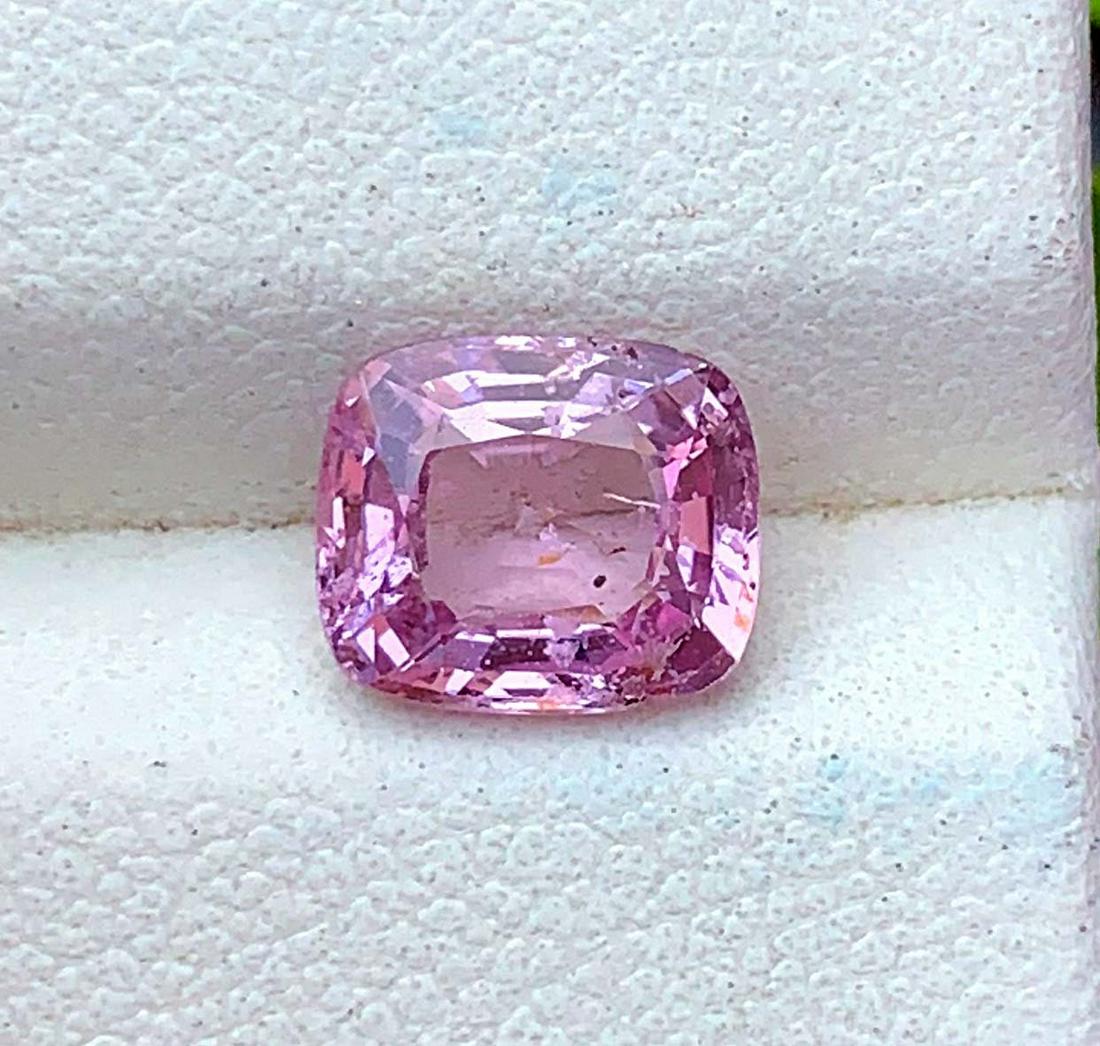 Spinel Gemstone, Lavender Pink Color Faceted Natural Spinel Gemstone, Cushion Cut Spinel, Use For (1 of 7)