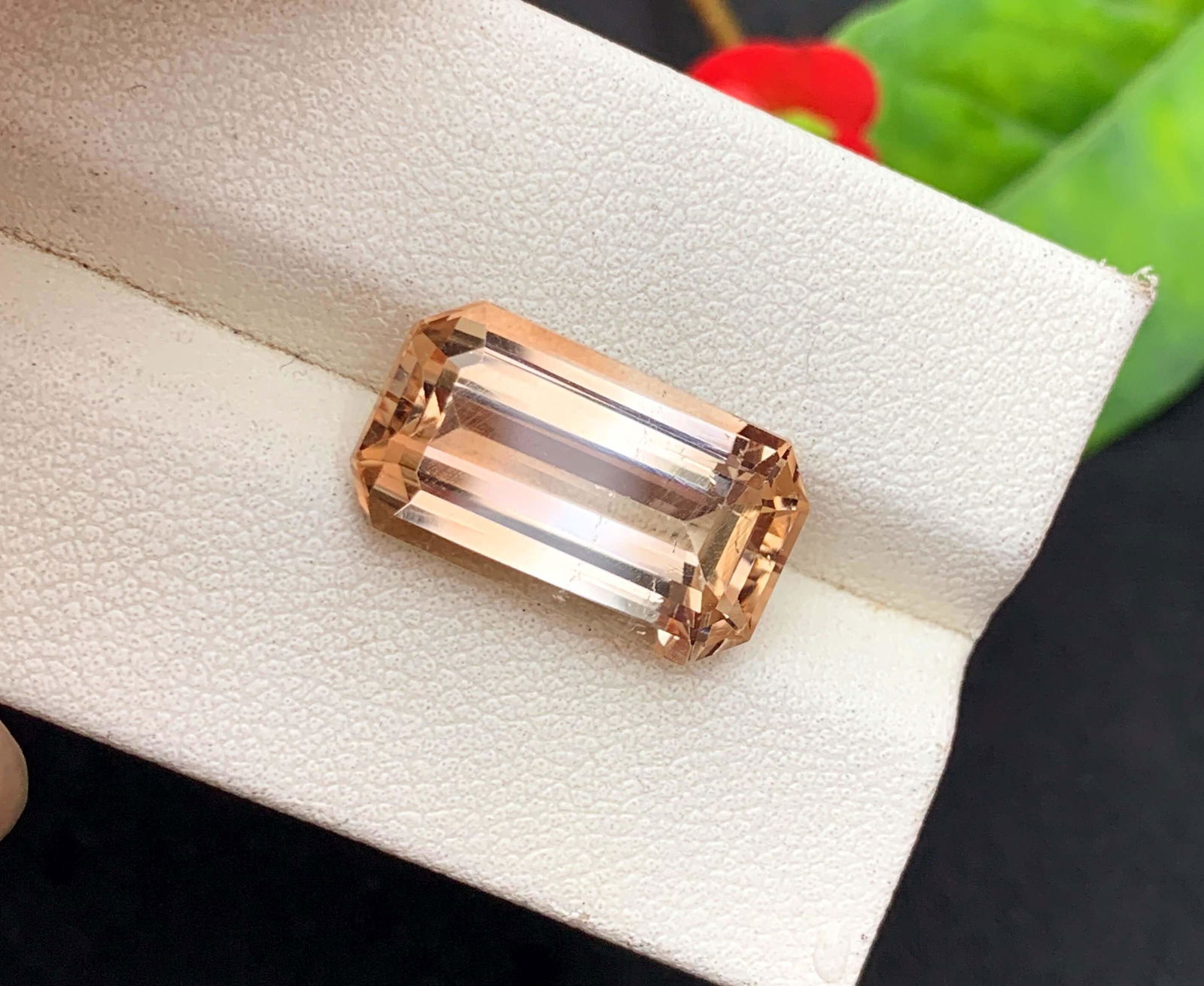 Brandy Gold Topaz Gemstone , Emerald Cut , Rich Color Natural Faceted Topaz Stone For Jewelry Making (1 of 9)