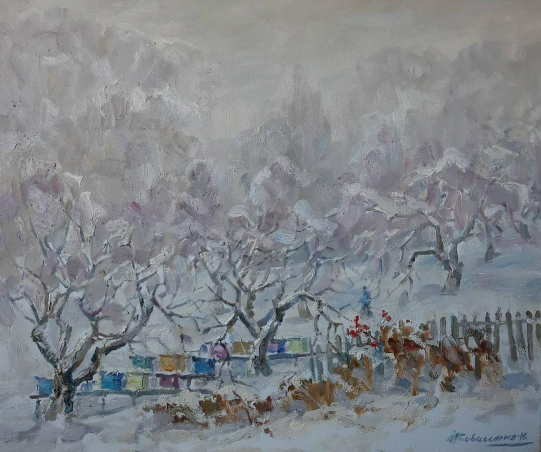 Oil painting Winter landscape Kovalenko Ivan Mikhailovich (1 of 1)