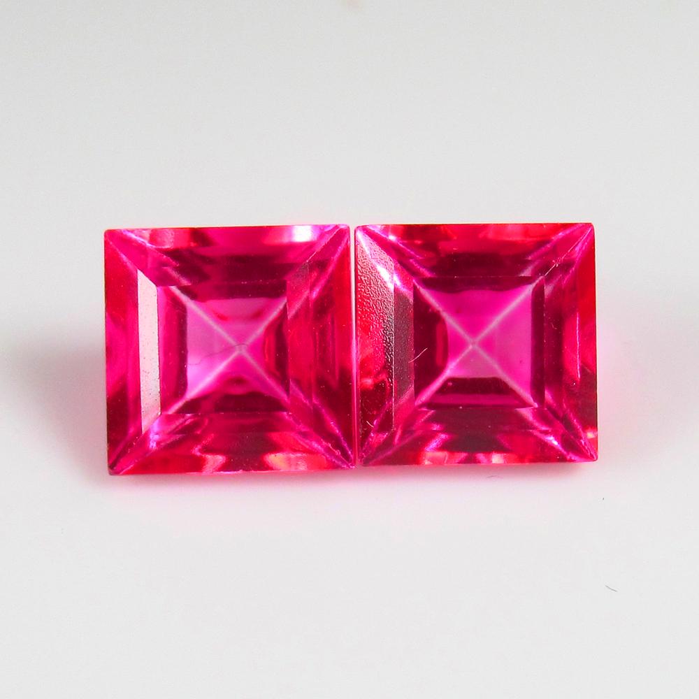 Natural Pink Topaz Pair - 4.66 Ct (1 of 2)