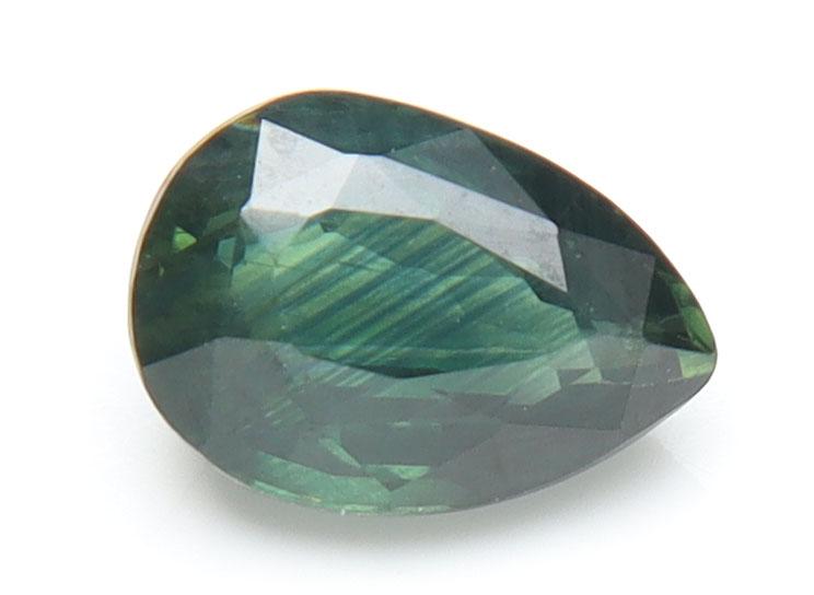 AAA 0.97 Cts Natural Unheated Green Teal Sapphire (1 of 4)