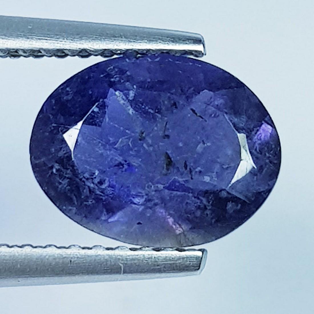 1.56 Ctz "Fine Collection" Natural Iolite Oval Cut: No Reserve! Title: 1.56 Ctz "Fine Collection" Natural Iolite Oval Cut Color/Clarity: Blue / VS Gemstones: Lolite Carat Weights: 1.56 Size/Dimensions: 9.20 x 7.20 x 6.20 Additional Information: Oval -