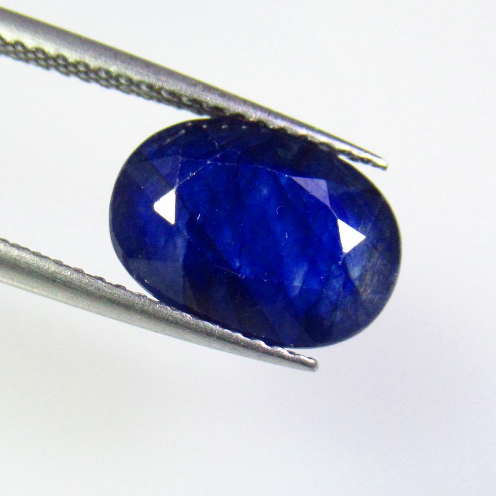 4.82 Ctw Diffusion Blue Sapphire Oval Cut (1 of 2)