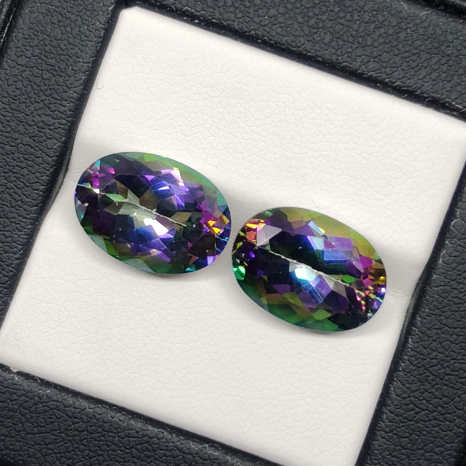 16.85 ct Natural Mystic Quartz Pair (1 of 1)